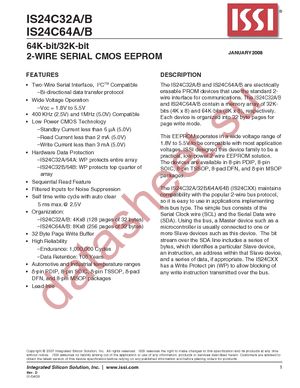 IS24C32A-2DLI-TR datasheet  